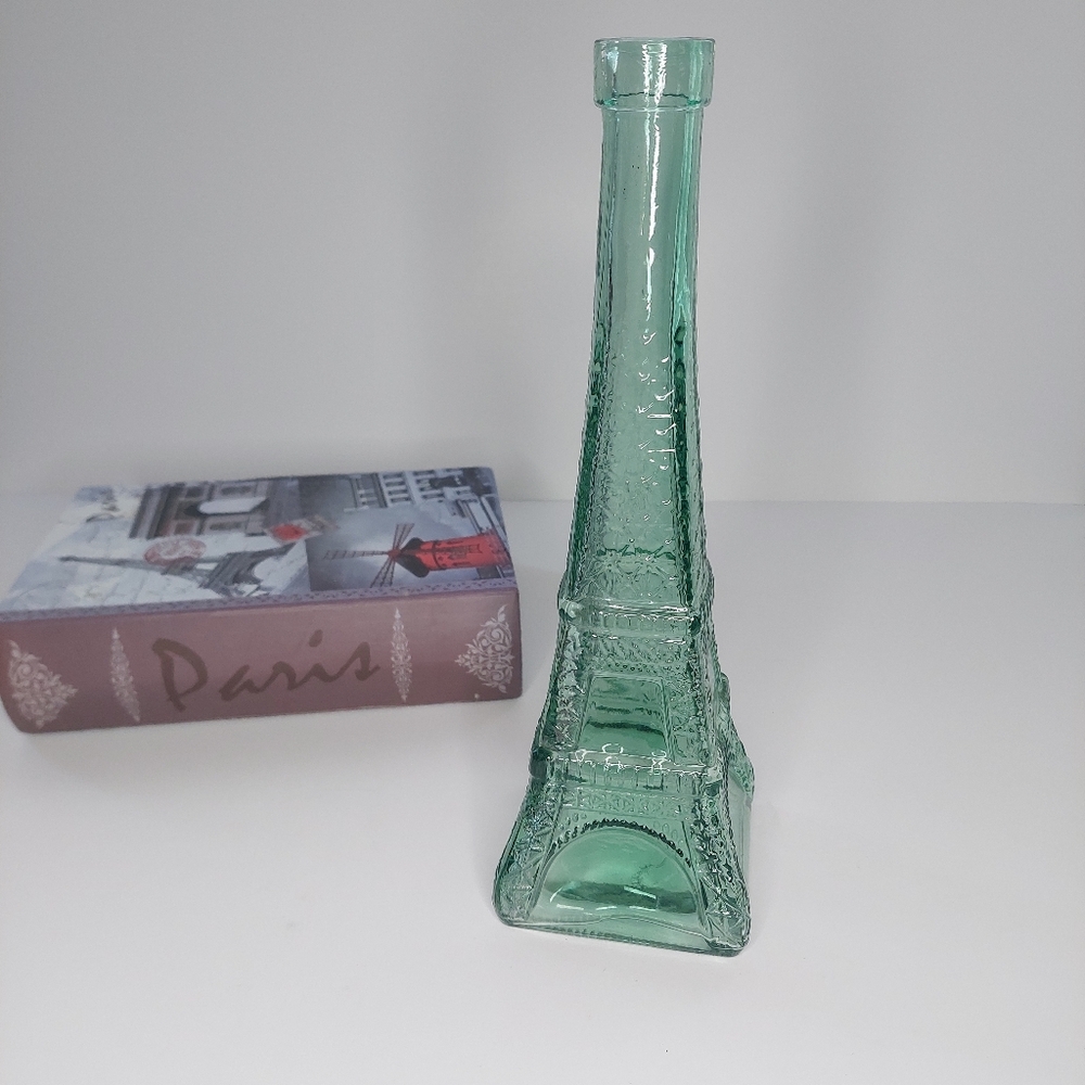 Wards Glass  Eiffel Tower Decanter Bottle - 10.5 Inch - Picture 6 of 7
